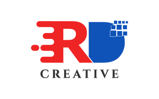 RD Letter Creative Design Logo