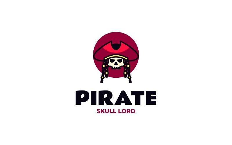 Skull Pirate Mascot Logo Design Logo Template