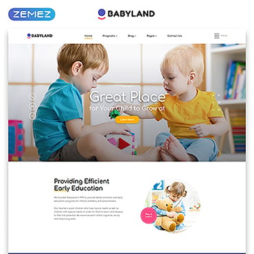Childcare Elementary Website Templates 52818