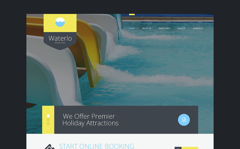Amusement Park Bootstrap Website Template Big Screenshot Amusement Park Responsive Website Template New Screenshots BIG