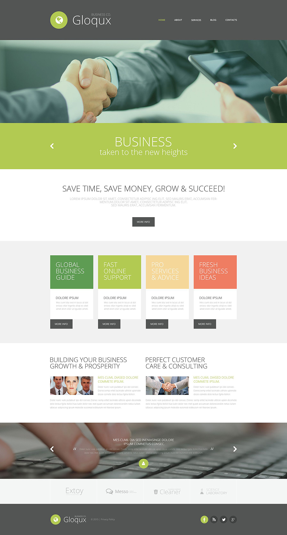 Business Management Website Template New Screenshots BIG