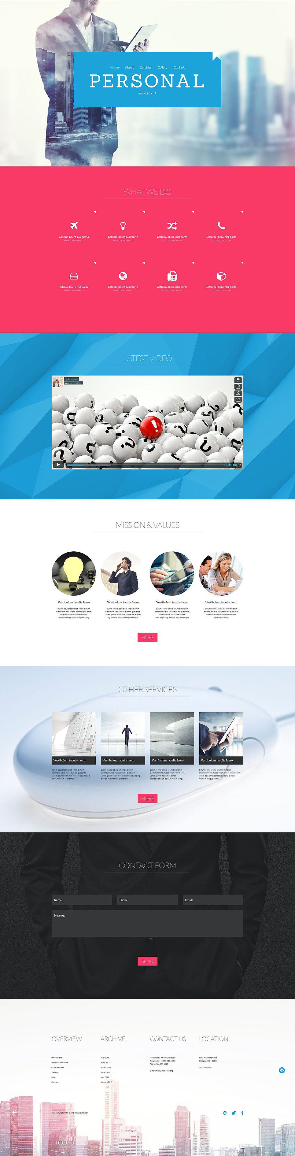 Business Responsive Website Template New Screenshots BIG