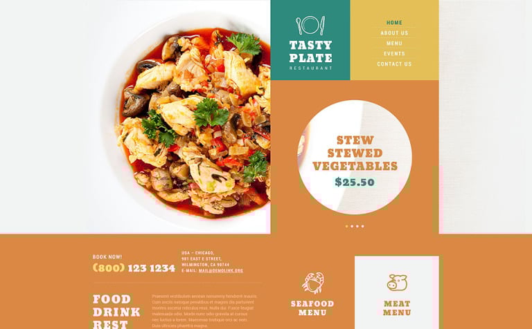 Cafe and Restaurant Responsive WordPress Theme Big Screenshot Cafe and Restaurant WordPress Theme New Screenshots BIG