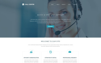 Call Center Responsive Website Template