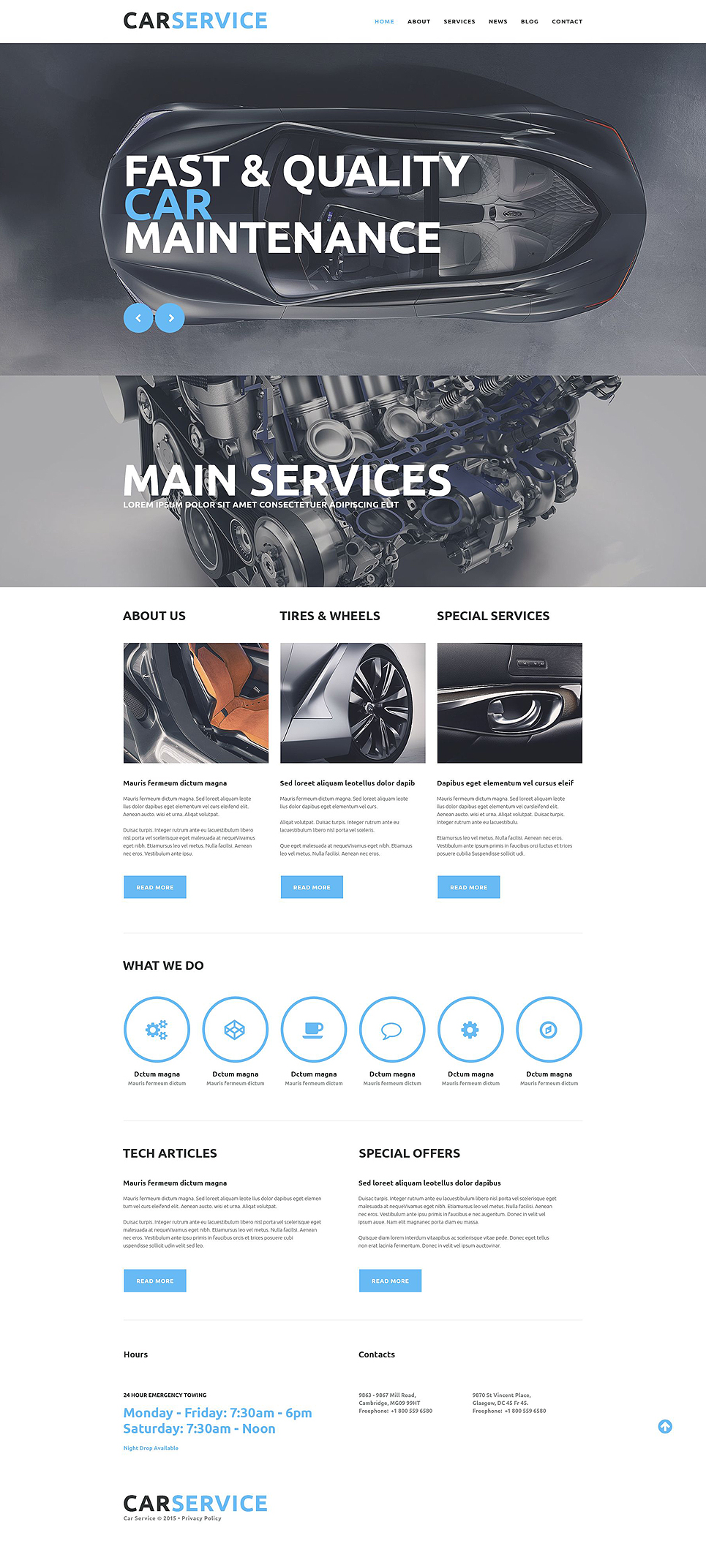 Car Repair  Service Website Template New Screenshots BIG