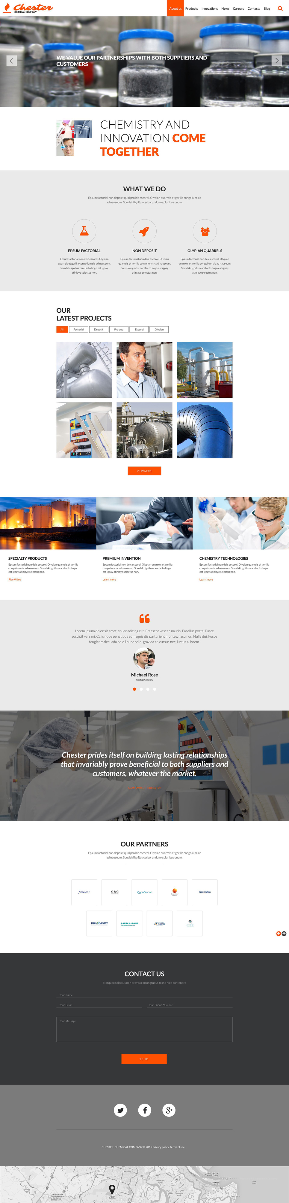 Chemical Company Website Template New Screenshots BIG