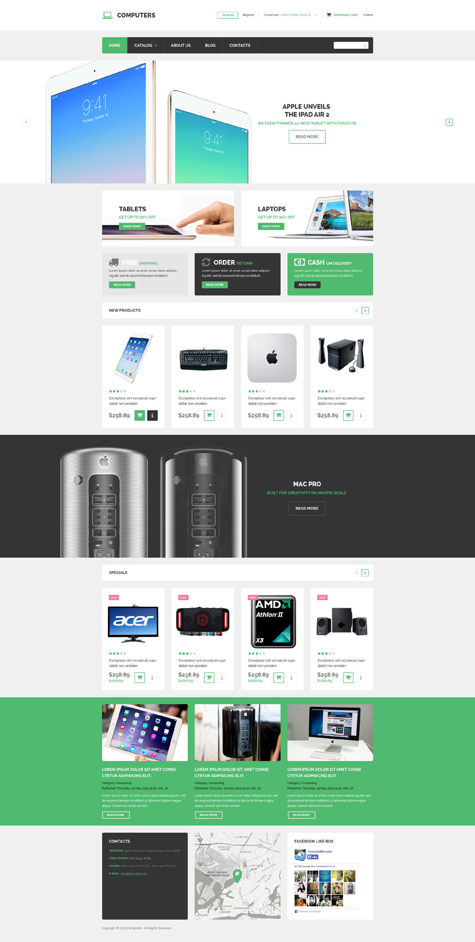 Computer Technology VirtueMart Template New Screenshots BIG