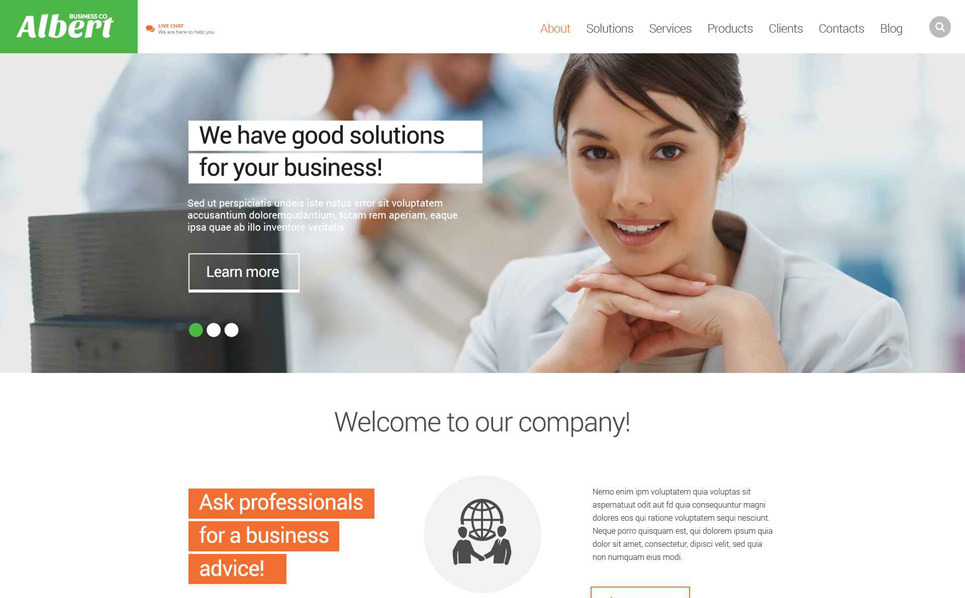 Consultancy Business Website Template 52839