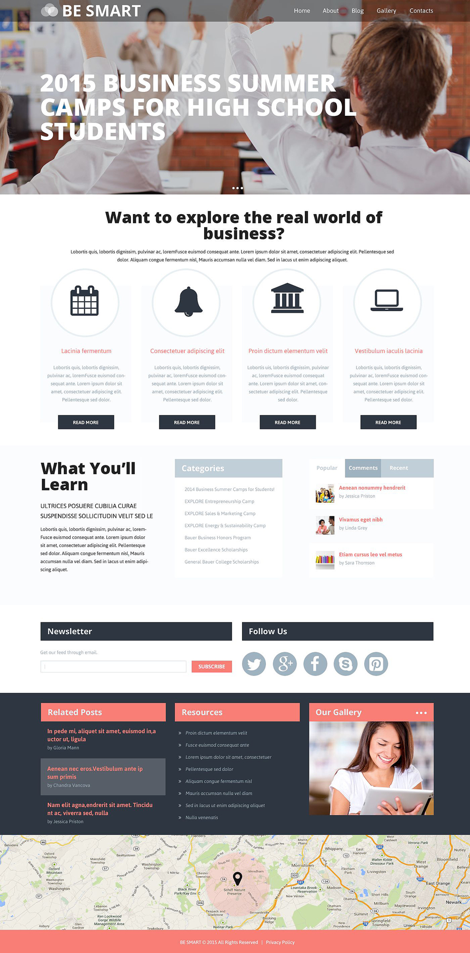 Education Responsive Website Template New Screenshots BIG