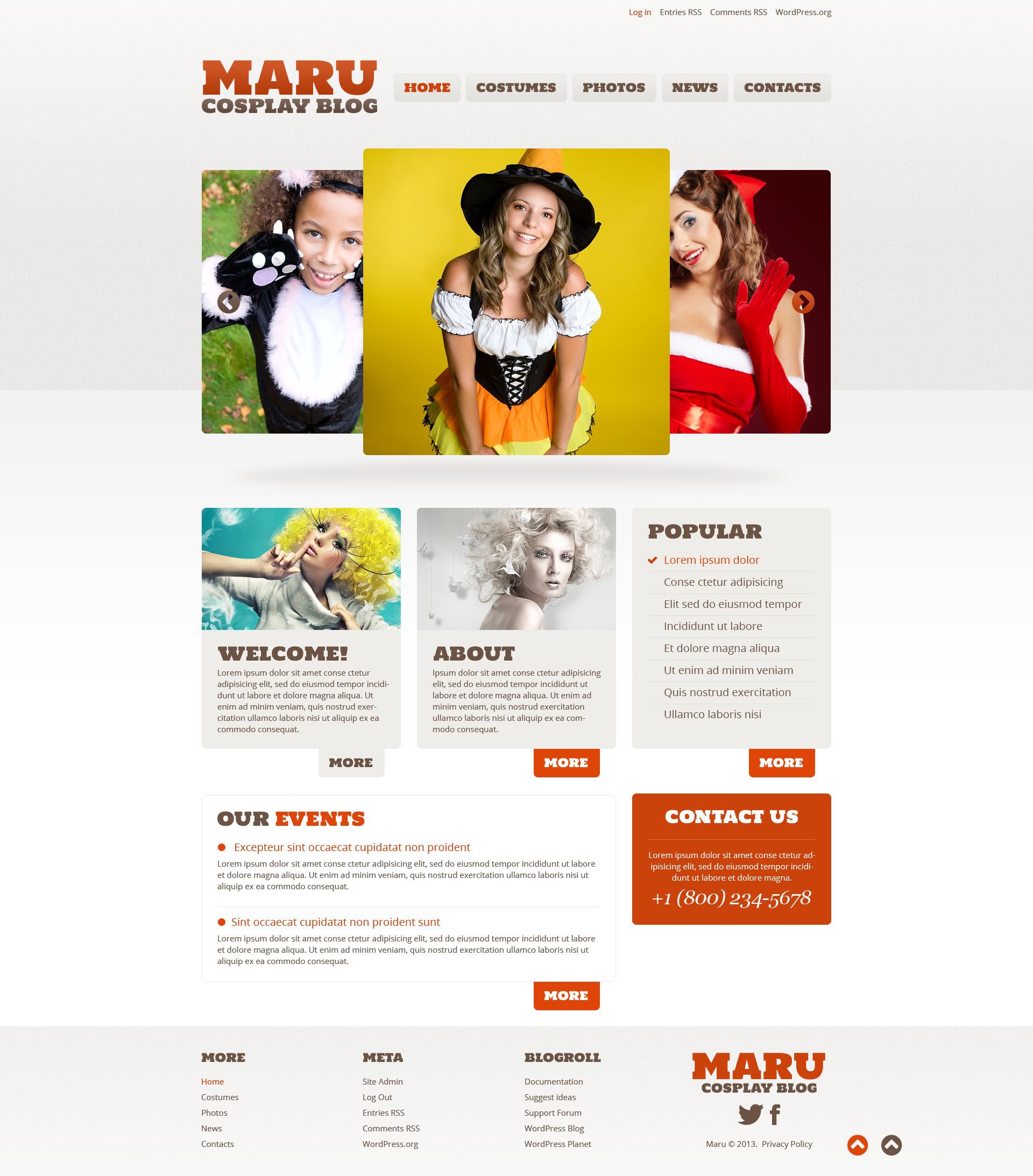 Halloween Responsive WordPress Theme