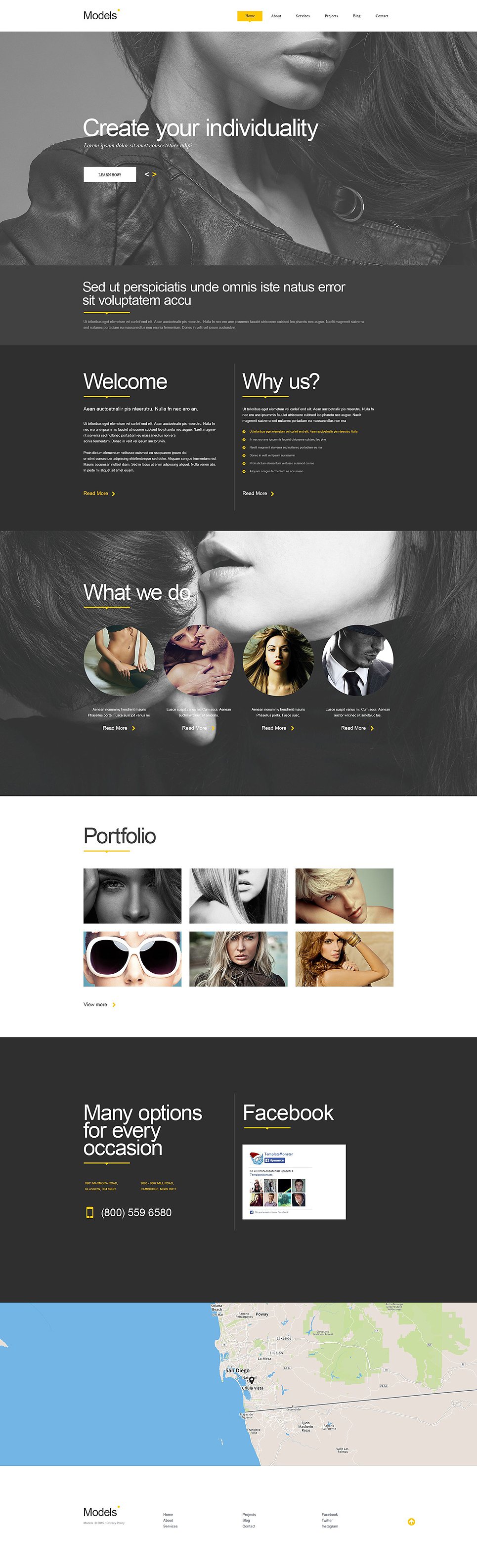 Model Agency Muse Template New Screenshots BIG