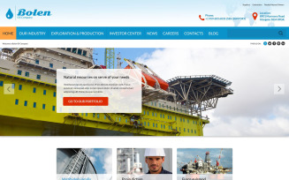 Oil Company Website Template