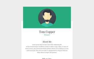 Personal Page Responsive Newsletter Template