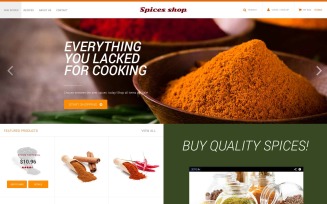 Spice Shop PSD Template