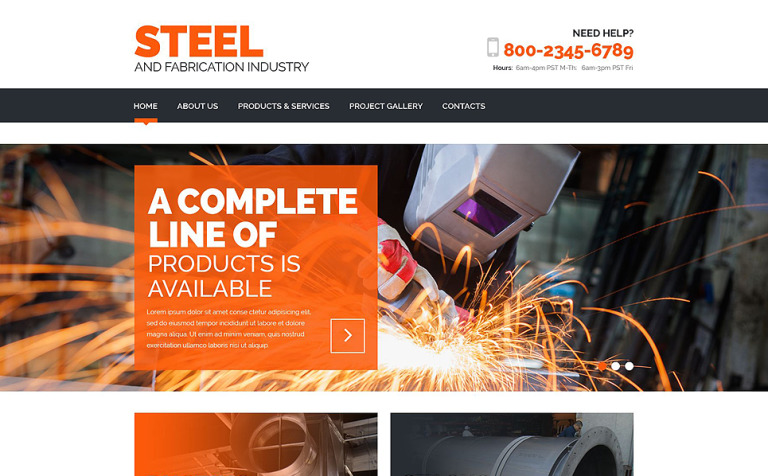 Steelworks Parallax Website Template Big Screenshot Steelworks Responsive Website Template New Screenshots BIG
