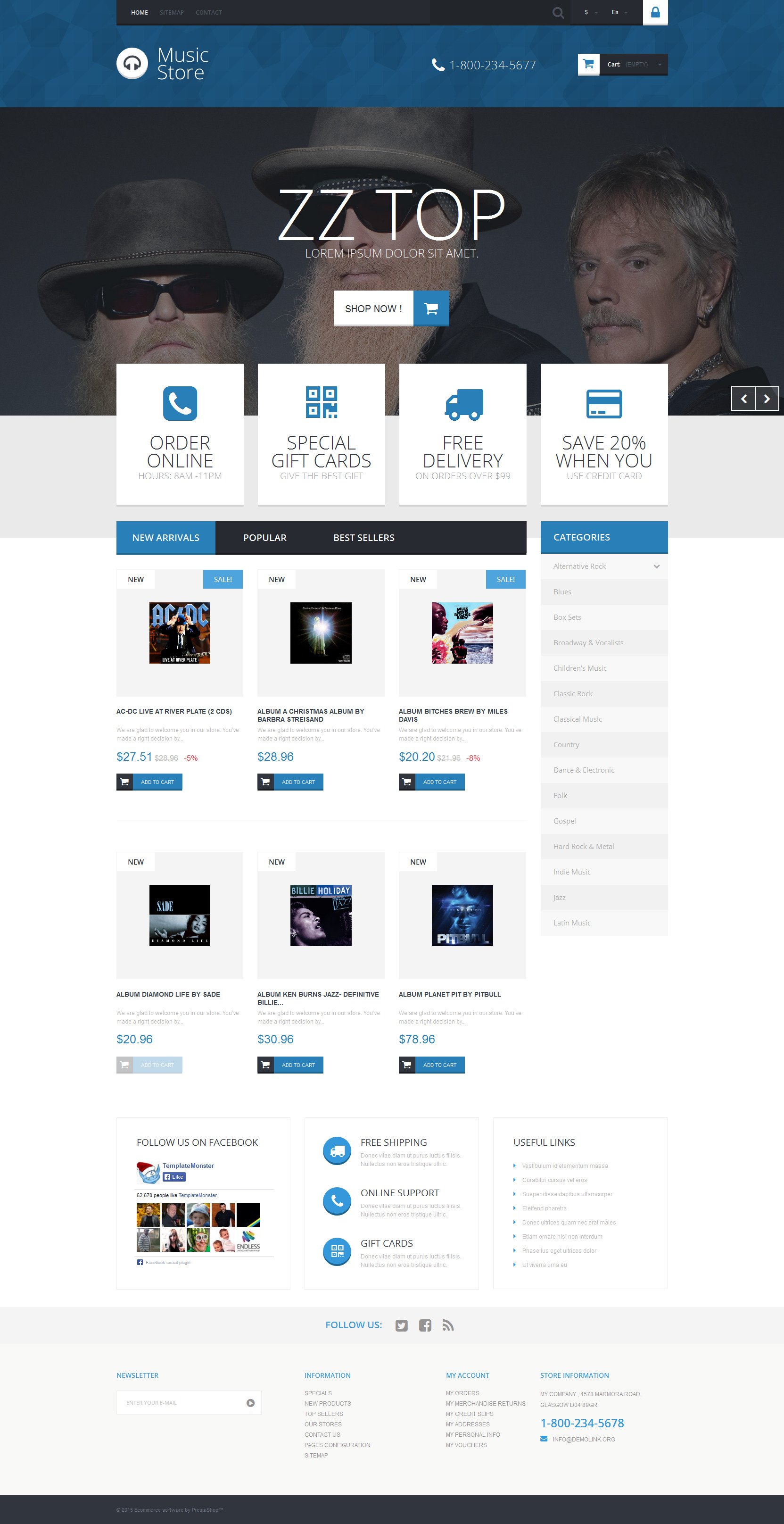 Tema De PrestaShop "Biblioteca de audiolibros y libros electrónicos" #52809 - captura de pantalla