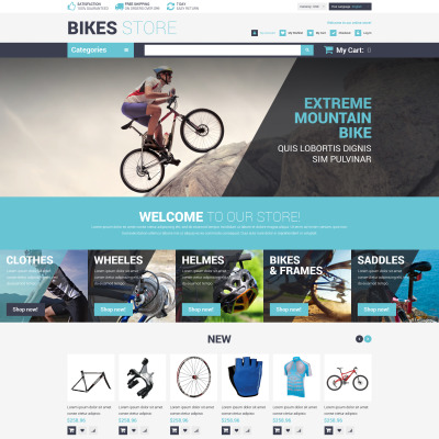 Tema Magento para Sitio de Ciclismo #52865