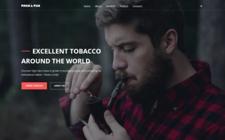 Tobacco Company WordPress Theme