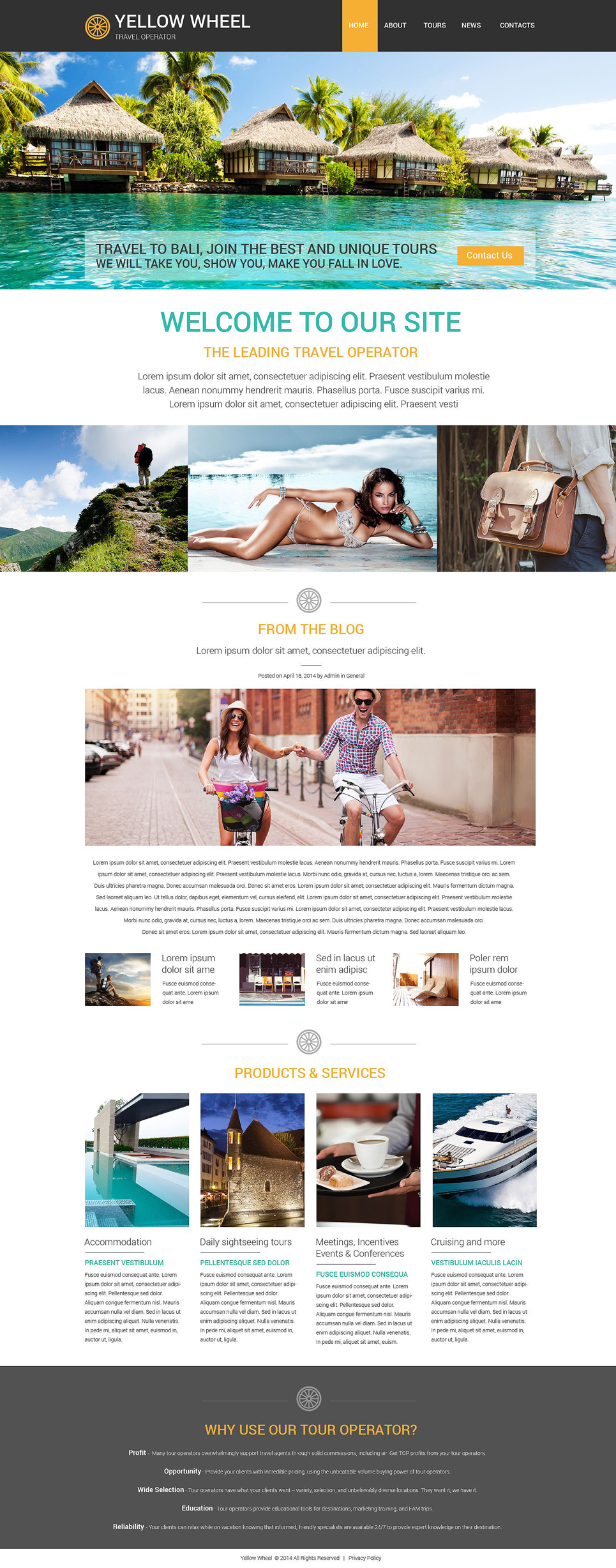 Travel Operator Website Template New Screenshots BIG