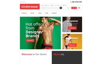 Underwear OpenCart Template