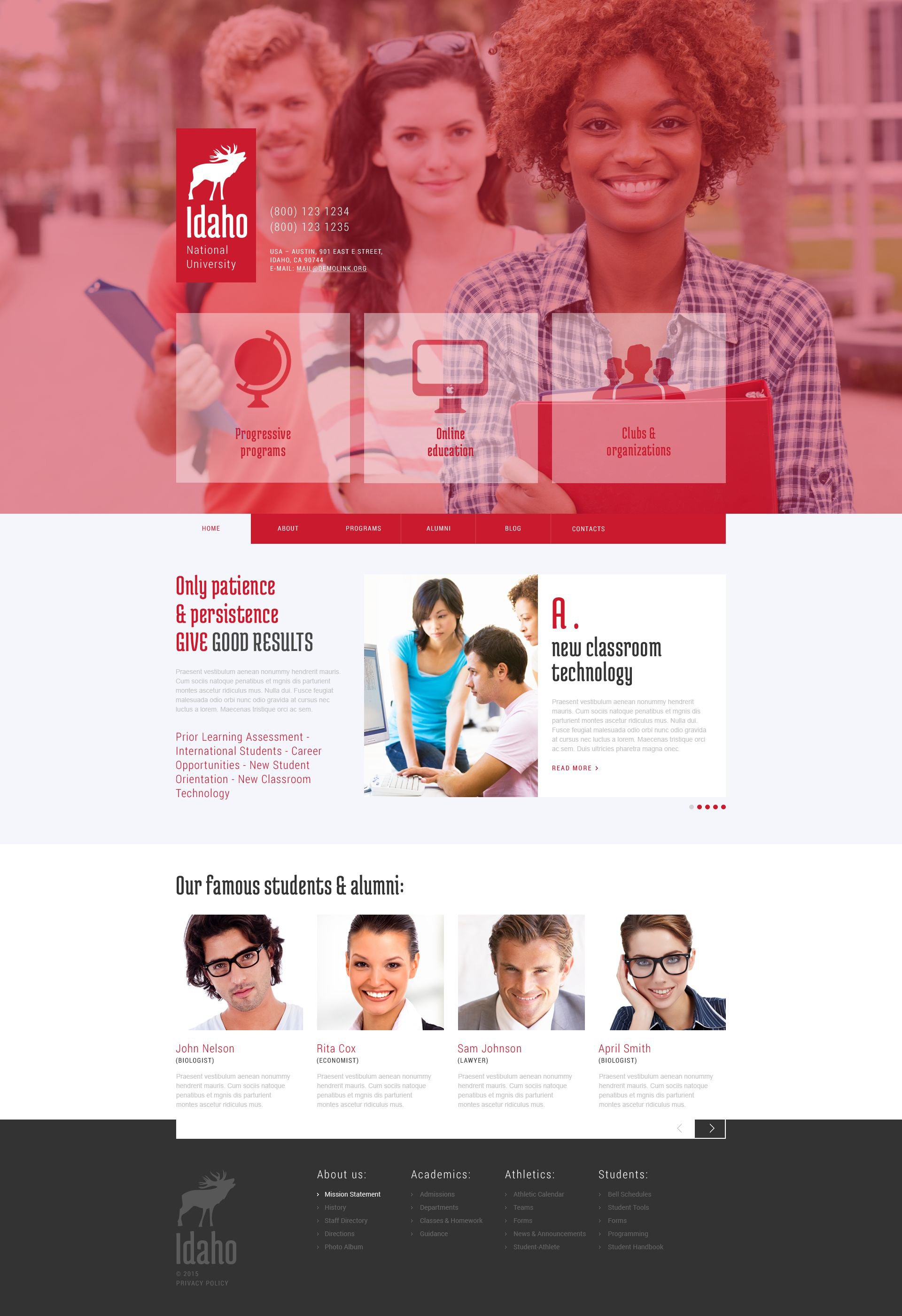 "University Education" Responsive WordPress thema №52830