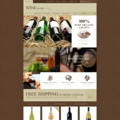 Wine Store PrestaShop Theme