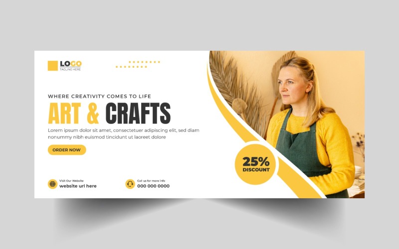 Arts and Crafts Services social media cover banner Social Media