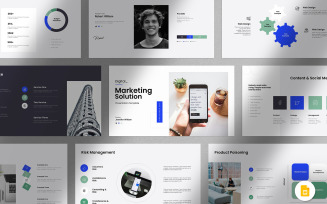 Digital Marketing Google Slides Solution Template