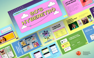 90's Brutalism Style PowerPoint Presentation Template
