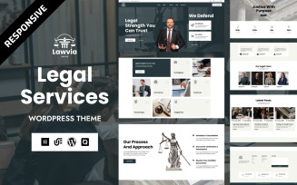 Lawvia - Legal Advisor & Law Firm WordPress Elementor Theme