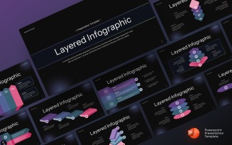 Layered Infographic presentation PowerPoint Template