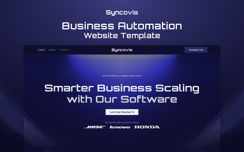 Syncovia - Business Automation NextJs Template Landing Page Template