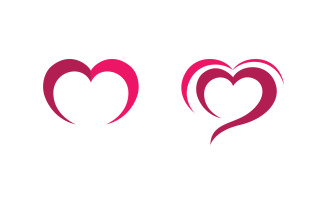 Human care Love adoption group network and social logo design v.1