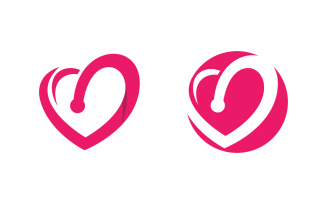 Human care Love adoption group network and social logo design v.2