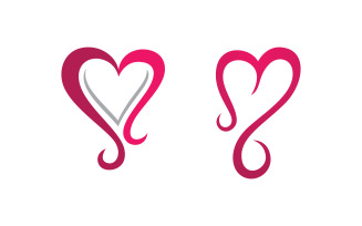 Human care Love adoption group network and social logo design v.3
