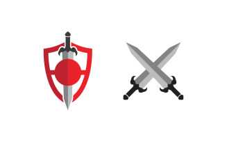 Shield security vector illustration design template v1.20