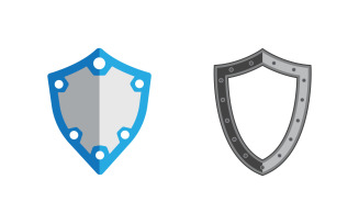 Shield security vector illustration design template v1.21