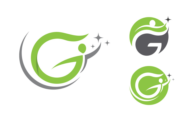 Healthy life Human fit sport logo sign illustration v.297 Logo Template