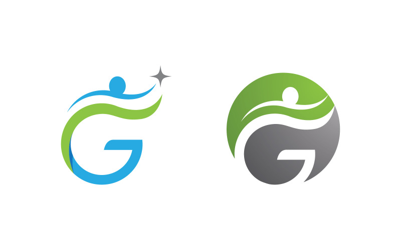 Healthy life Human fit sport logo sign illustration v.312 Logo Template