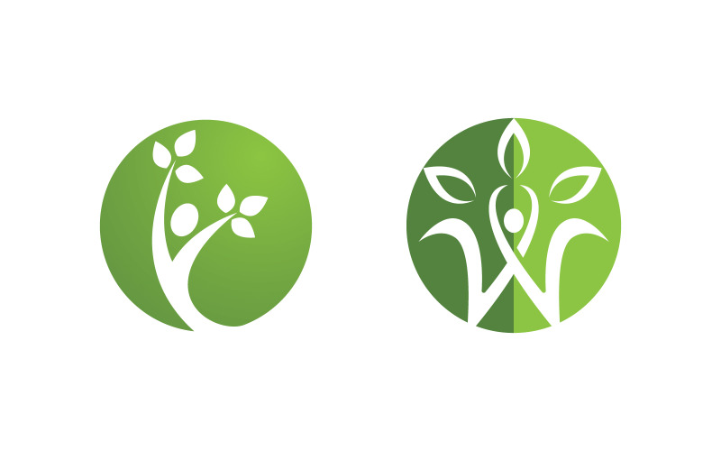 Healthy life Human fit sport logo sign illustration v.350 Logo Template