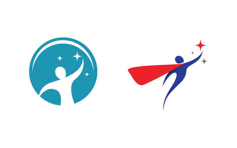 Healthy life Human fit sport logo sign illustration v.352 Logo Template