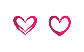 Human care Love adoption group network and social logo design v.8