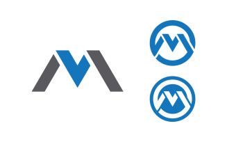 M Letter Business Concept design icon LogoTemplate v1.5