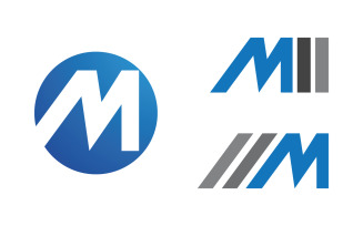 M Letter Business Concept design icon LogoTemplate v1.6