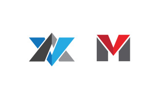 M Letter Business Concept design icon LogoTemplate v1.7