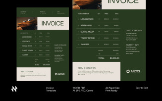 Green Modern Minimal Invoice