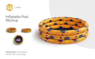Inflatable Pool Mockup Set
