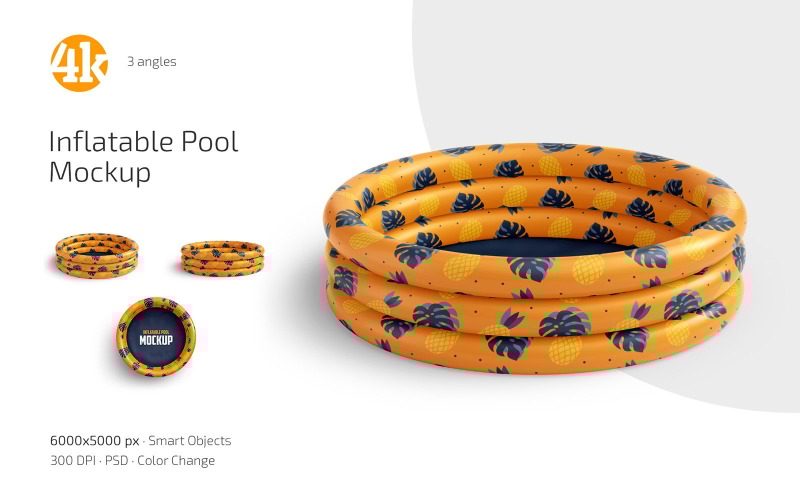 Inflatable Pool Mockup Set Product Mockup