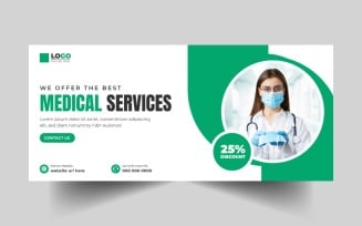 Medical Services Social Media Cover Banner Template