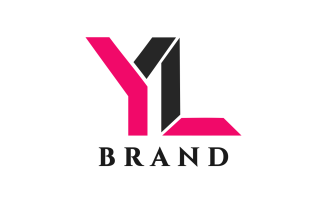YL Letter Custom Design Logo Template